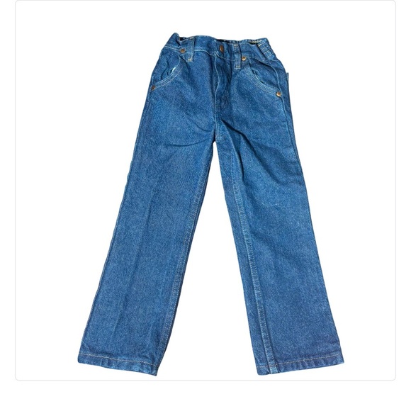 Wrangler Western Classic Dark Blue Denim Jean Girls 3T Regular - Picture 1 of 6